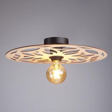 Candeeiro integrado FALCO 1xE27/60W/230V diâmetro 40 cm bege