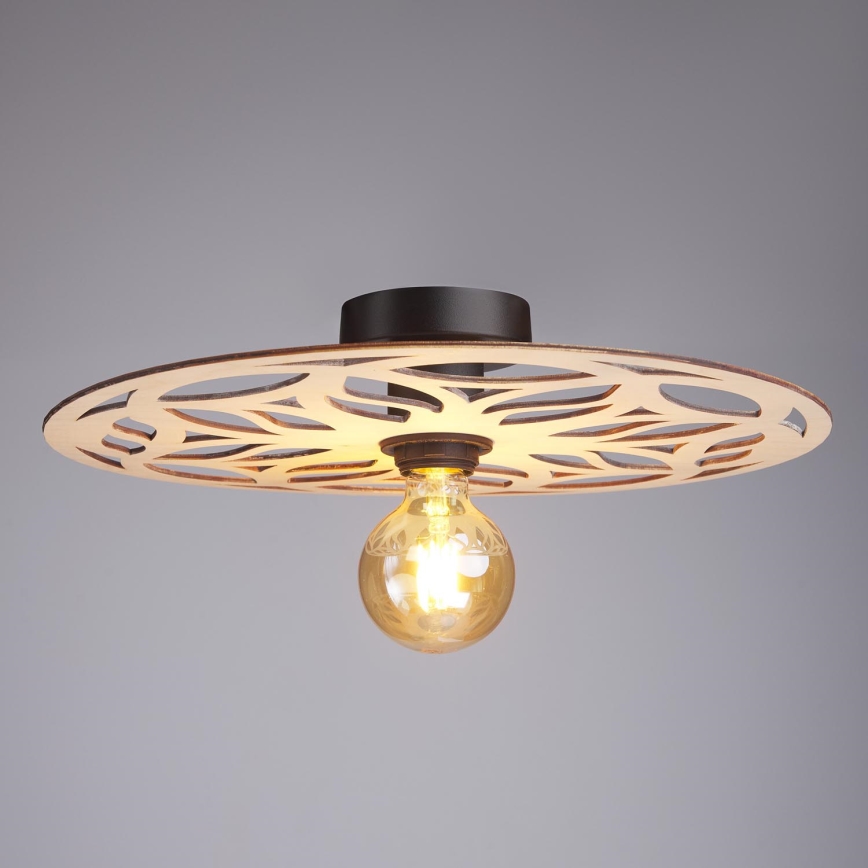 Candeeiro integrado FALCO 1xE27/60W/230V diâmetro 40 cm bege