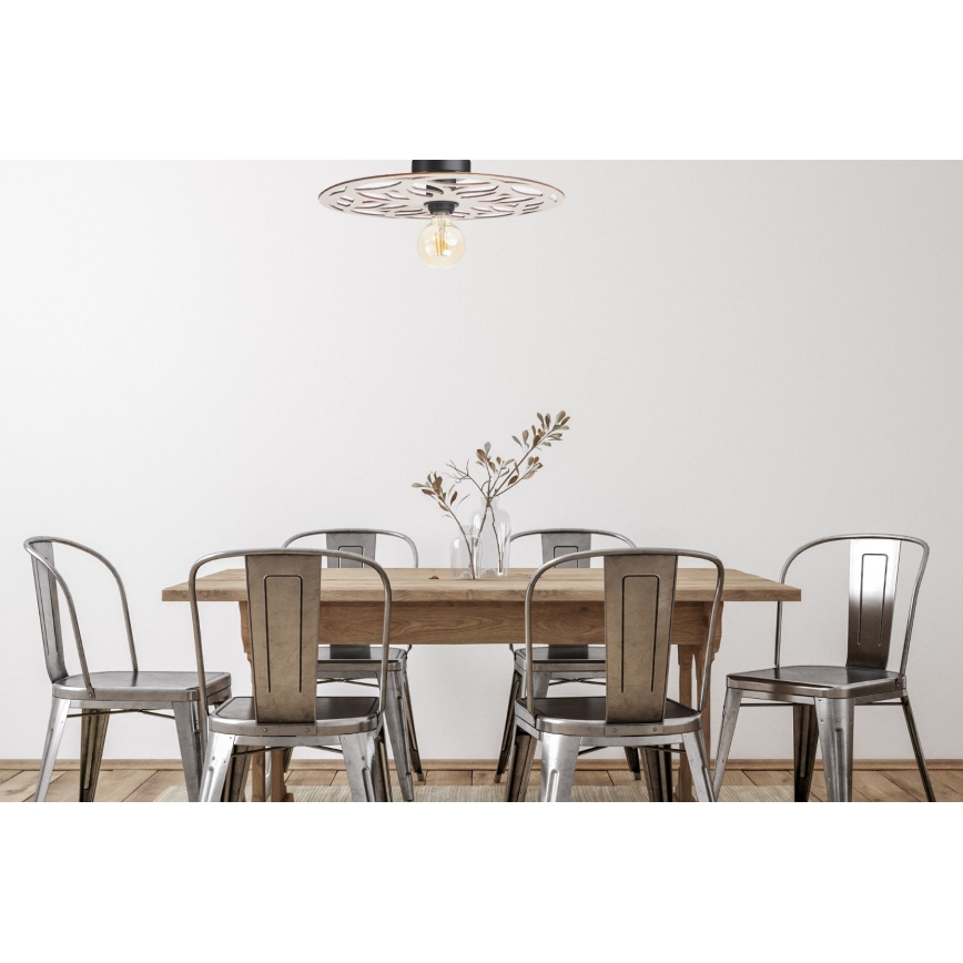 Candeeiro integrado FALCO 1xE27/60W/230V diâmetro 40 cm bege