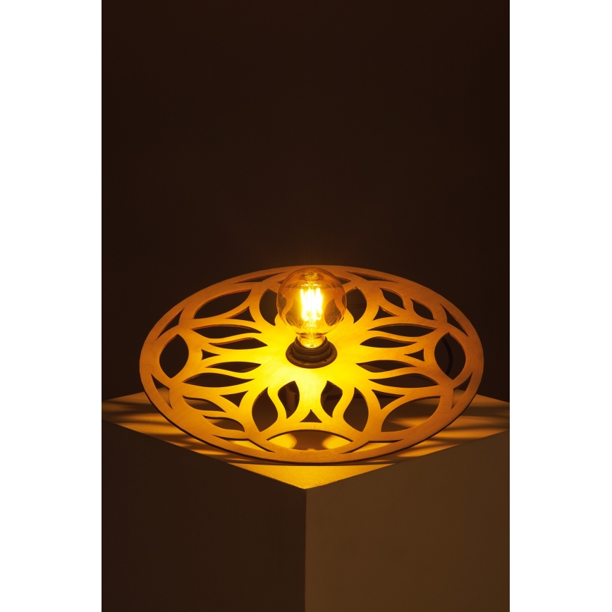 Candeeiro integrado FALCO 1xE27/60W/230V diâmetro 40 cm bege