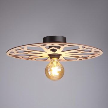Candeeiro integrado FALCO 1xE27/60W/230V diâmetro 40 cm bege