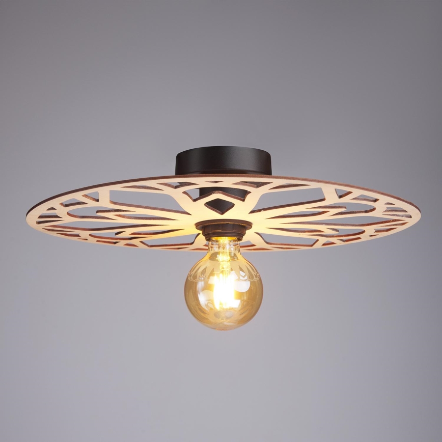 Candeeiro integrado FALCO 1xE27/60W/230V diâmetro 40 cm bege