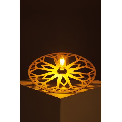 Candeeiro integrado FALCO 1xE27/60W/230V diâmetro 40 cm bege