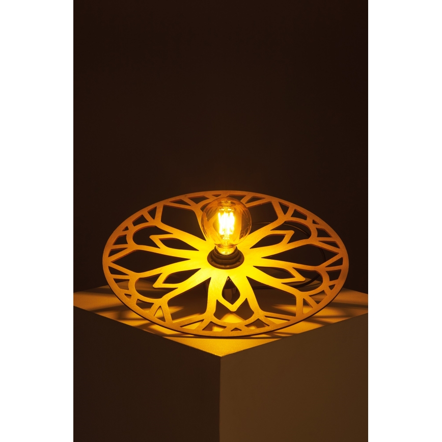 Candeeiro integrado FALCO 1xE27/60W/230V diâmetro 40 cm bege