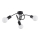 Candeeiro integrado FARTA 3xE27/15W/230V preto