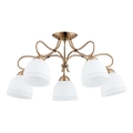 Candeeiro integrado FILA 5xE27/15W/230V bronze