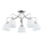 Candeeiro integrado FILA 5xE27/15W/230V cromado brilhante