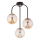 Candeeiro integrado GAMMA 3xE14/10W/230V preto/dourado