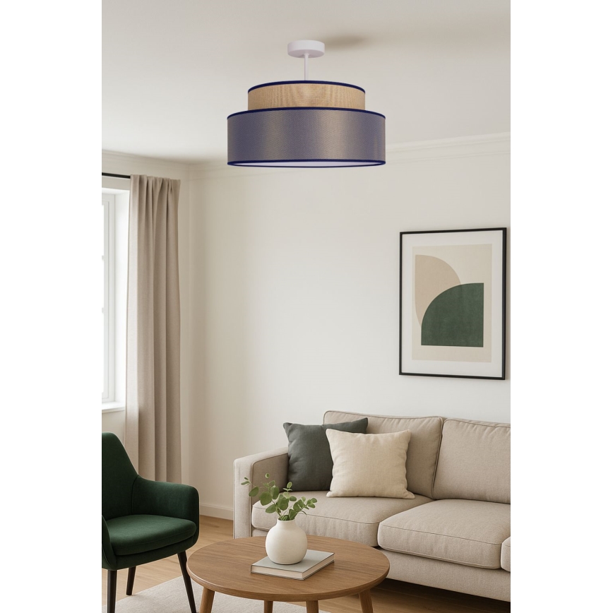 Candeeiro integrado GRACE 1xE27/60W/230V bege/castanho