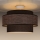 Candeeiro integrado GRACE 1xE27/60W/230V castanho/bege