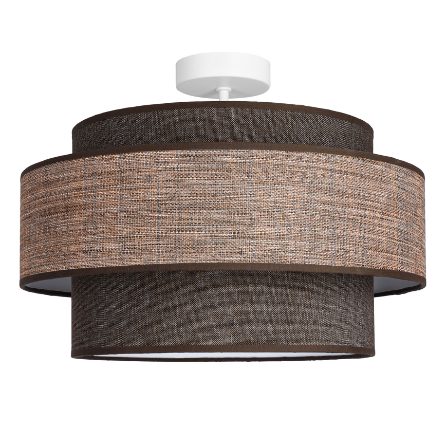 Candeeiro integrado GRACE 1xE27/60W/230V castanho/bege
