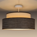 Candeeiro integrado GRACE 1xE27/60W/230V creme/castanho