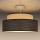 Candeeiro integrado GRACE 1xE27/60W/230V creme/castanho