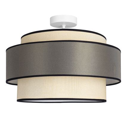 Candeeiro integrado GRACE 1xE27/60W/230V creme/cinzento
