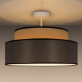 Candeeiro integrado GRACE 1xE27/60W/230V diâmetro 40 cm bege/castanho