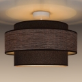 Candeeiro integrado GRACE 1xE27/60W/230V diâmetro 40 cm castanho/bege