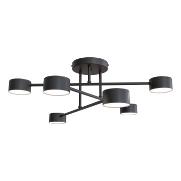 Candeeiro integrado HALO 6xGX53/8W/230V preto