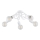Candeeiro integrado INTER 5xE27/15W/230V branco
