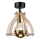 Candeeiro integrado LANDO 1xE27/15W/230V diâmetro 21 cm faia