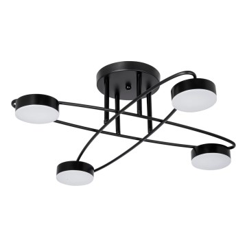Candeeiro  integrado LED 4xLED/7W/230V preto