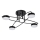 Candeeiro  integrado LED 4xLED/7W/230V preto
