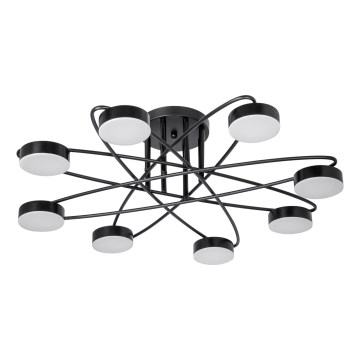 Candeeiro  integrado LED 8xLED/7W/230V preto