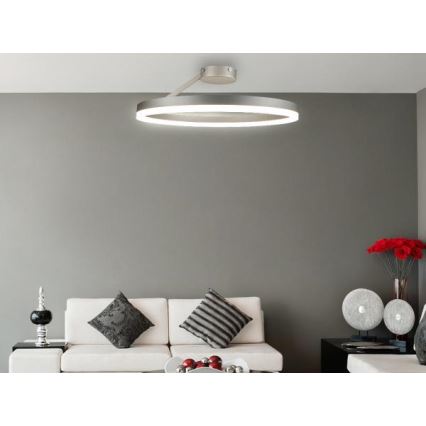 Candeeiro integrado LED com regulação LED/40W/230V 3000-6500K cromado mate + comando