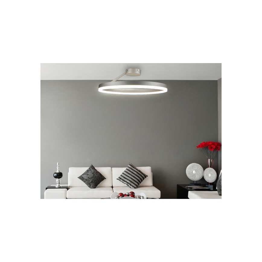 Candeeiro integrado LED com regulação LED/40W/230V 3000-6500K cromado mate + comando