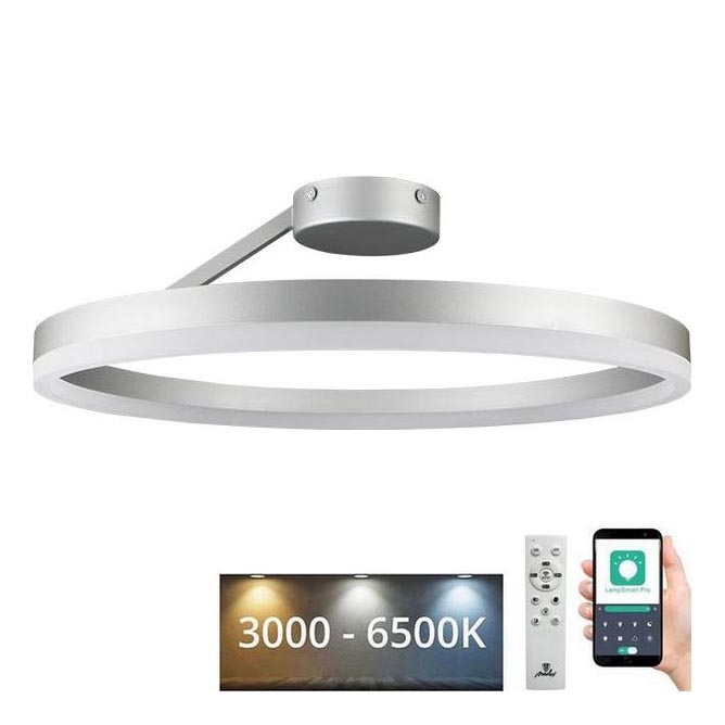Candeeiro integrado LED com regulação LED/40W/230V 3000-6500K cromado mate + comando
