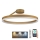 Candeeiro integrado LED com regulação LED/40W/230V 3000-6500K dourado + comando