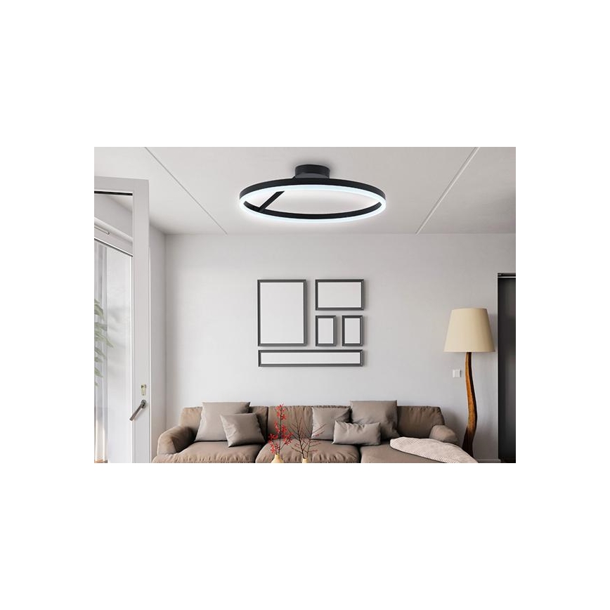 Candeeiro integrado LED com regulação LED/40W/230V 3000-6500K preto + comando