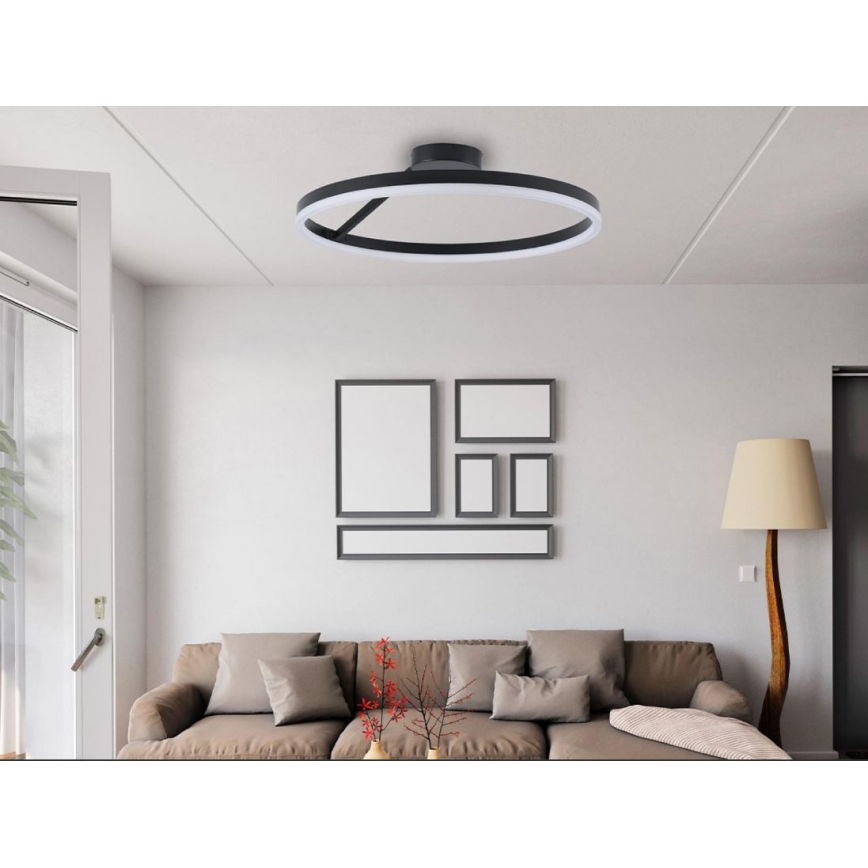 Candeeiro integrado LED com regulação LED/40W/230V 3000-6500K preto + comando