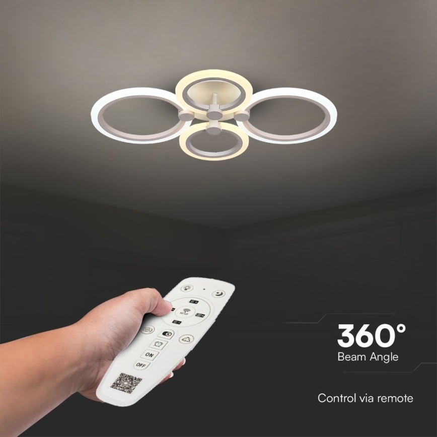 Candeeiro integrado LED com regulação LED/45W/230V 3000-6500K + comando