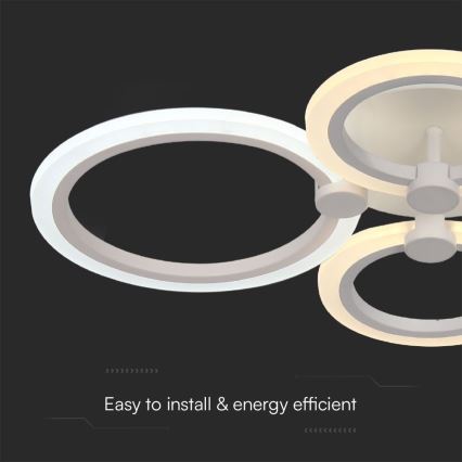 Candeeiro integrado LED com regulação LED/45W/230V 3000-6500K + comando