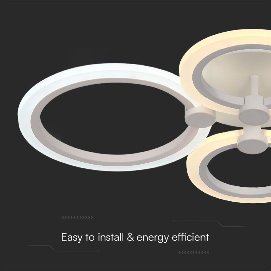 Candeeiro integrado LED com regulação LED/45W/230V 3000-6500K + comando