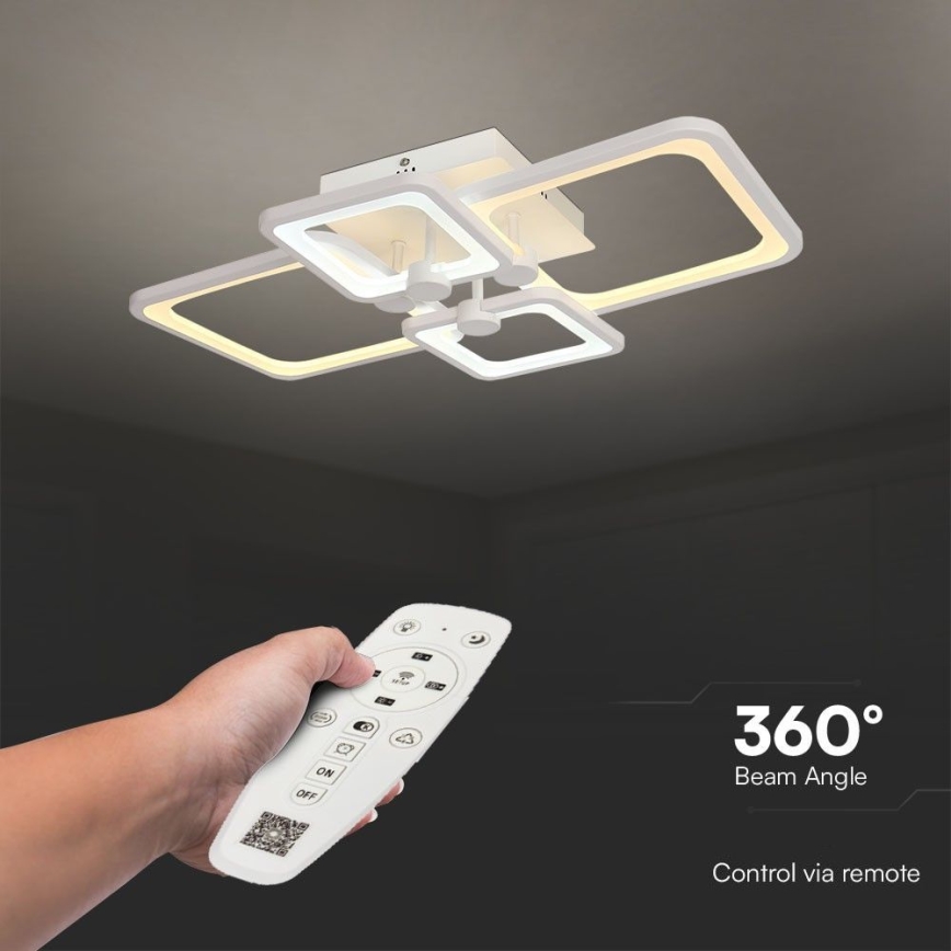 Candeeiro integrado LED com regulação LED/70W/230V 3000-6500K + comando
