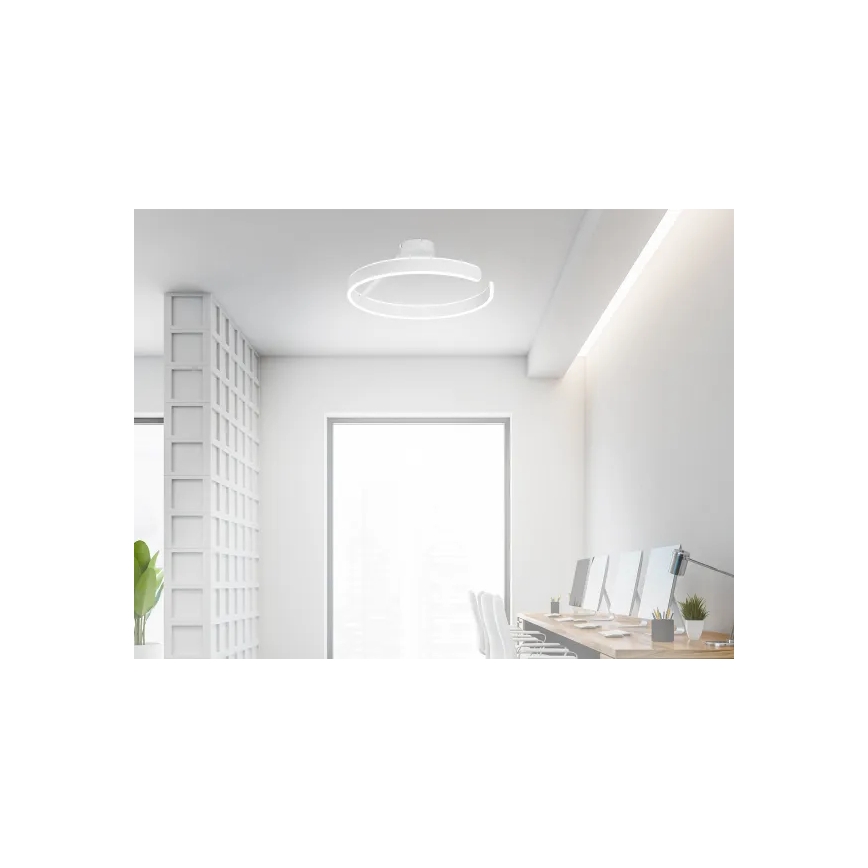 Candeeiro integrado LED com regulação LED/72W/230V 3000-6500K branco + comando