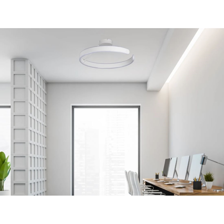Candeeiro integrado LED com regulação LED/72W/230V 3000-6500K branco + comando