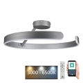 Candeeiro integrado LED com regulação LED/72W/230V 3000-6500K cromado mate + comando