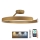 Candeeiro integrado LED com regulação LED/72W/230V 3000-6500K dourado + comando