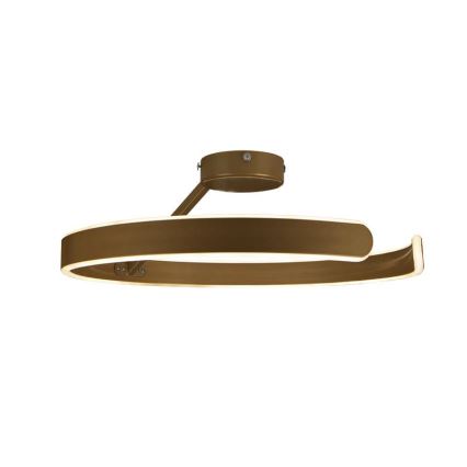 Candeeiro integrado LED com regulação LED/72W/230V 3000-6500K dourado + comando