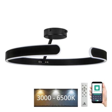 Candeeiro integrado LED com regulação LED/72W/230V 3000-6500K preto + comando