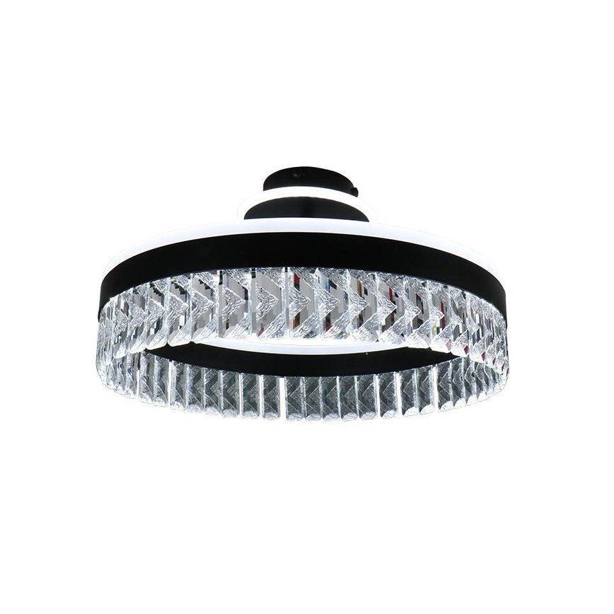 Candeeiro de cristal integrado LED com regulação LED/75W/230V 3000-6500K preto + comando