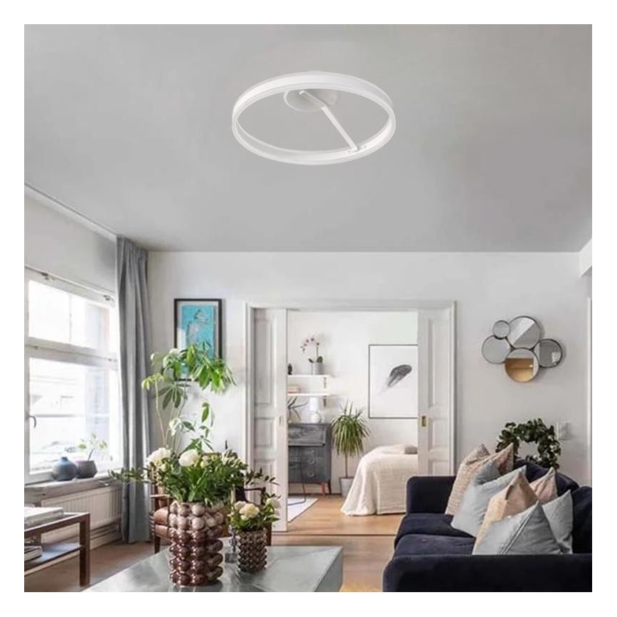 Candeeiro integrado LED com regulação LED/86W/230V 3000-6500K branco + comando