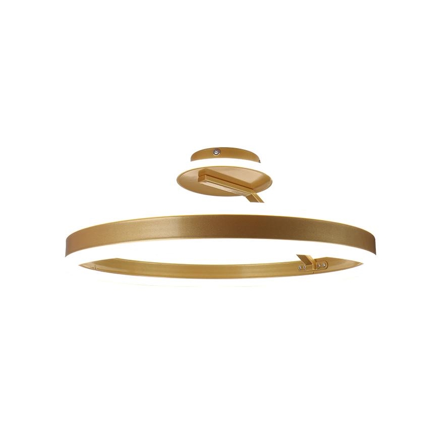 Candeeiro integrado LED com regulação LED/86W/230V 3000-6500K dourado + comando