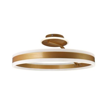 Candeeiro integrado LED com regulação LED/86W/230V 3000-6500K dourado + comando