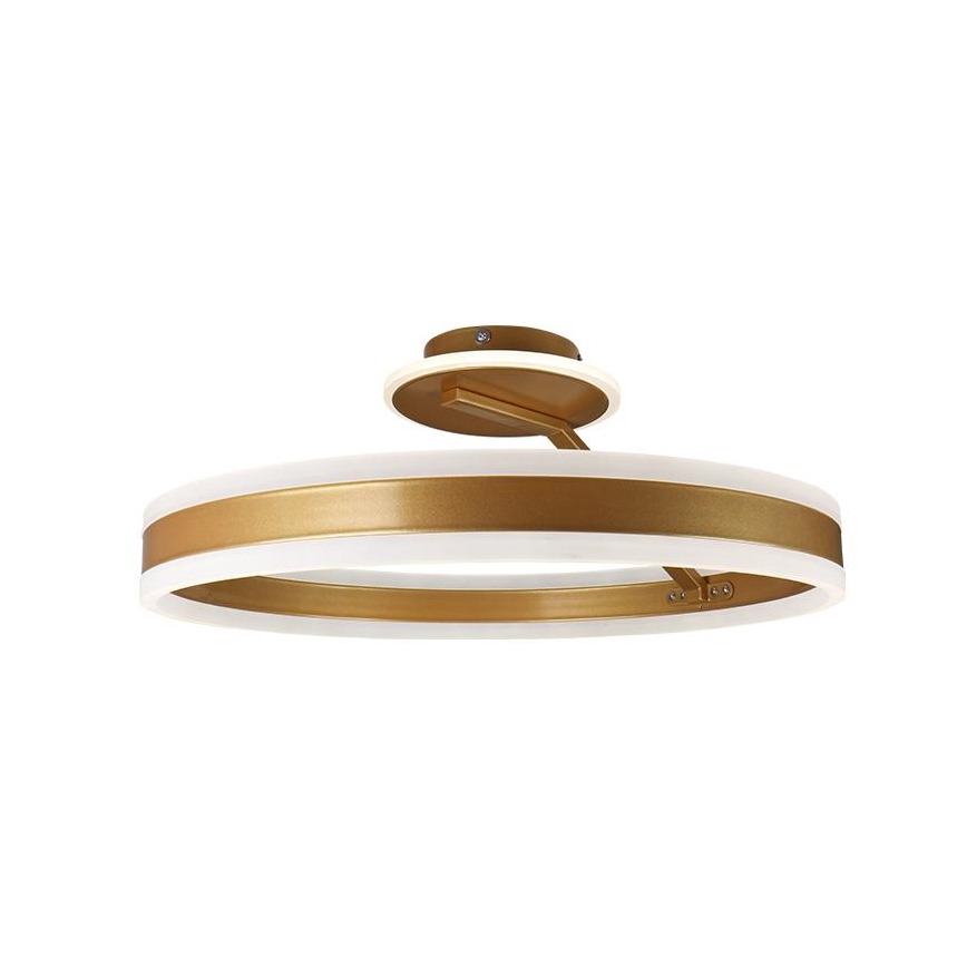 Candeeiro integrado LED com regulação LED/86W/230V 3000-6500K dourado + comando