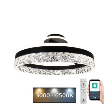 Candeeiro integrado LED com regulação LED/86W/230V 3000-6500K preto + comando