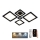 Candeeiro integrado LED com regulação LED/95W/230V 3000-6500K + comando