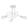 Candeeiro integrado LOOP 3xE27/15W/230V branco